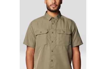 Image of Mountain Hardwear Canyon Short Sleeve - Men's, Stone Green, M, 2110231-397-M