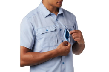 Image of Mountain Hardwear Canyon Short Sleeve Shirt - Mens, Deep Lake, Medium, 1648771451-M