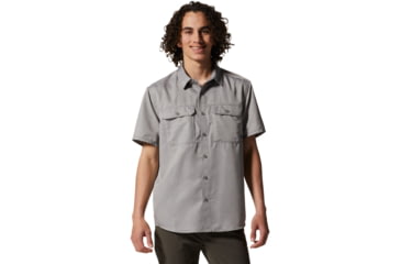 Image of Mountain Hardwear Canyon Short Sleeve Shirt - Mens, Manta Grey, XXL, 1648771073-XXL