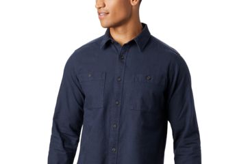 Image of Mountain Hardwear Catalyst Edge Long Sleeve Shirt - Mens, Dark Zinc, Large, 1851101406-L