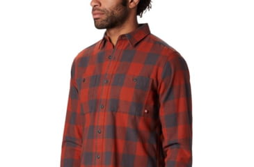 Image of Mountain Hardwear Catalyst Edge Long Sleeve Shirt - Mens, Rusted, Large, 1851101801-L