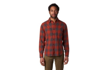 Image of Mountain Hardwear Catalyst Edge Long Sleeve Shirt - Mens, Rusted, Large, 1851101801-L