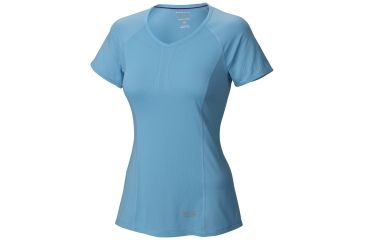 Image of Mountain Hardwear CoolRunner Short Sleeve T - Women's-Bounty Blue-X-Small