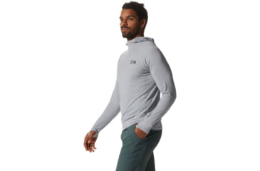 Image of Mountain Hardwear Crater Lake Long Sleeve Hoody - Men's, Glacial, M, 1982411-097-M