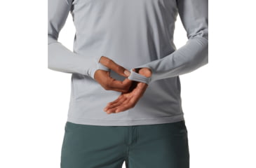 Image of Mountain Hardwear Crater Lake Long Sleeve Hoody - Men's, Glacial, M, 1982411-097-M