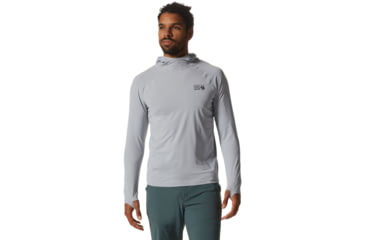 Image of Mountain Hardwear Crater Lake Long Sleeve Hoody - Men's, Glacial, M, 1982411-097-M