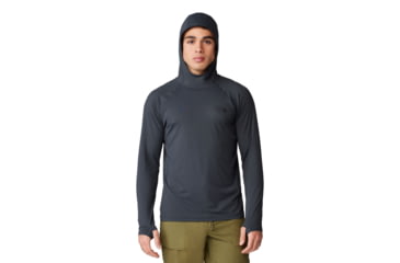 Image of Mountain Hardwear Crater Lake Long Sleeve Hoody - Mens, 004, S, 1982411-004-S