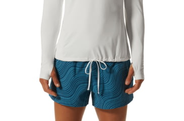 Image of Mountain Hardwear Crater Lake Long Sleeve Hoody - Women's, Fogbank, S, 1829681-102-S