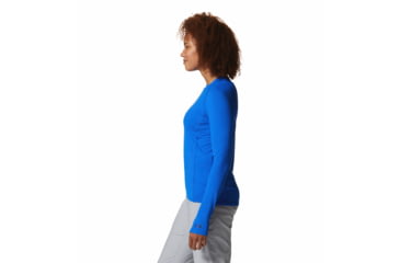 Image of Mountain Hardwear Crater Lake Long Sleeve Top - Womens, Bright Island Blue, Small, 1982721409-B-S