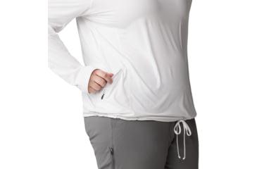 Image of Mountain Hardwear Crater Lake LS Hoody - Women's Extended, Fogbank, 1X, 1829682-102-1X