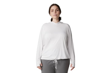 Image of Mountain Hardwear Crater Lake LS Hoody - Women's Extended, Fogbank, 1X, 1829682-102-1X