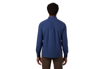 Image of Mountain Hardwear Crystal Valley Long Sleeve Shirt - Mens, Better Blue, Small, 1879061452-S