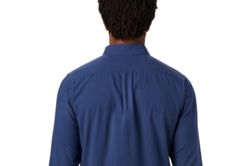 Image of Mountain Hardwear Crystal Valley Long Sleeve Shirt - Mens, Better Blue, Small, 1879061452-S