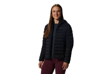 Image of Mountain Hardwear Deloro Down Full Zip Hoody - Womens, Black, Medium, 2004161010-Black-M