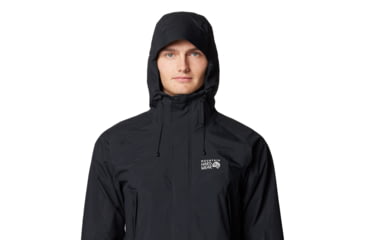 Image of Mountain Hardwear Dry Times Hooded Jacket - Mens, Black, XXL, 190423024940