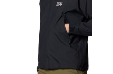 Image of Mountain Hardwear Dry Times Hooded Jacket - Mens, Black, XXL, 190423024940