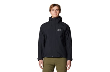 Image of Mountain Hardwear Dry Times Hooded Jacket - Mens, Black, XXL, 190423024940