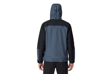 Image of Mountain Hardwear Dry Times Hooded Jacket - Mens, Moon Blue/Black, XL, 190423025039