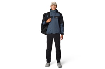 Image of Mountain Hardwear Dry Times Hooded Jacket - Mens, Moon Blue/Black, XL, 190423025039