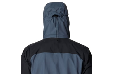 Image of Mountain Hardwear Dry Times Hooded Jacket - Mens, Moon Blue/Black, XL, 190423025039