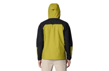 Image of Mountain Hardwear Dry Times Hooded Jacket - Mens, Moon Moss/Black, XL, 190423024889