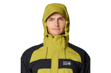 Image of Mountain Hardwear Dry Times Hooded Jacket - Mens, Moon Moss/Black, XL, 190423024889