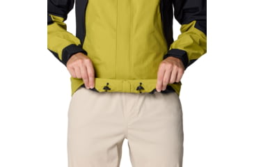 Image of Mountain Hardwear Dry Times Hooded Jacket - Mens, Moon Moss/Black, XL, 190423024889