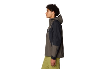 Image of Mountain Hardwear Dry Times Hooded Jacket - Mens, Ridgeline/Black, S, 190423024971