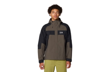 Image of Mountain Hardwear Dry Times Hooded Jacket - Mens, Ridgeline/Black, S, 190423024971