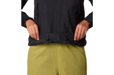Image of Mountain Hardwear Dry Times Hooded Jacket - Women's, Black, L, 2109741-010-L