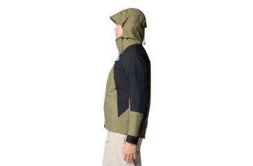 Image of Mountain Hardwear Dry Times Hooded Jacket - Women's, Mission Olive, Black, S, 2109741-335-S