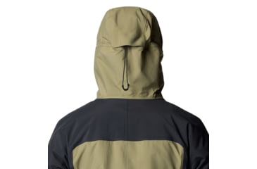 Image of Mountain Hardwear Dry Times Hooded Jacket - Women's, Mission Olive, Black, S, 2109741-335-S