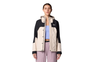 Image of Mountain Hardwear Dry Times Hooded Jacket - Women's, Talc, Black, XL, 2109741-170-XL