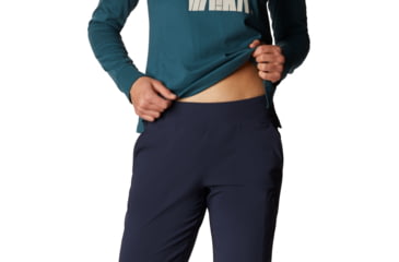Image of Mountain Hardwear Dynama/2 Pant - Womens, Dark Zinc, Small, Short, OL8623406-S-S