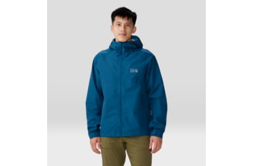 Image of Mountain Hardwear Exposure/2 Gore-Tex Paclite Jacket - Mens, Dark Caspian, Large, 1929851418-L