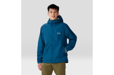 Image of Mountain Hardwear Exposure/2 Gore-Tex Paclite Jacket - Mens, Dark Caspian, Large, 1929851418-L