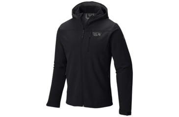 Image of Mountain Hardwear Fairing Hooded Jacket - Men's-Black-Small