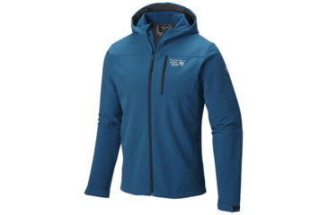 Image of Mountain Hardwear Fairing Hooded Jacket - Men's-Phoenix Blue-XX-Large