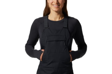 Image of Mountain Hardwear Firefall/2 Bib - Womens, Black, Large, Regular, 1943091010-Black-L-R
