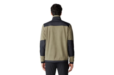 Image of Mountain Hardwear First Tracks Fleece Full Zip Jacket - Mens, Stone Green/Black, Large, 2077631397-L