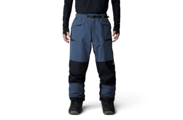 Image of Mountain Hardwear First Tracks Pant - Mens, Montauk Blue/Black, Large/Long, 2077571430-L-L