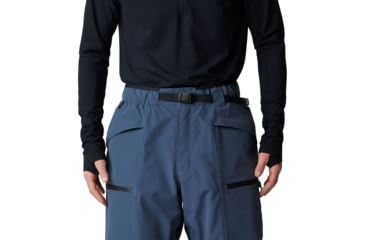 Image of Mountain Hardwear First Tracks Pant - Mens, Montauk Blue/Black, Large/Long, 2077571430-L-L