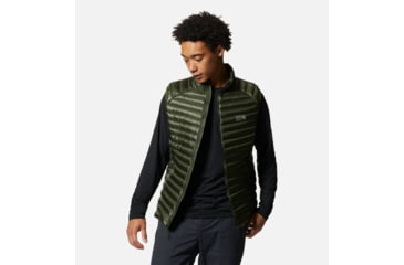Image of Mountain Hardwear Ghost Whisperer/2 Vest - Mens, Surplus Green, 2XL, 1898921347-XXL