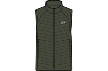 Image of Mountain Hardwear Ghost Whisperer/2 Vest - Mens, Surplus Green, Large, 1898921347-L