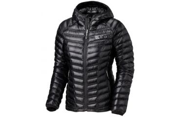 Image of Mountain Hardwear Ghost Whisperer Down Hooded Jacket Clearance - Women's-Black-Small