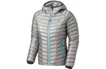 Image of Mountain Hardwear Ghost Whisperer Down Hooded Jacket Clearance - Women's-Steam-Small
