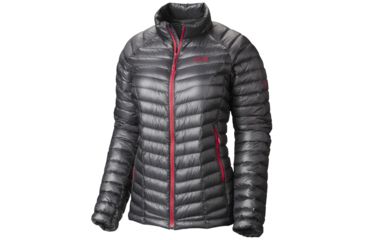 Image of Mountain Hardwear Ghost Whisperer Down Jacket - Women's, Graphite/Bright Rose, X-Small, 171530