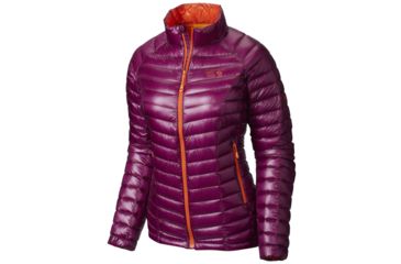 Image of Mountain Hardwear Ghost Whisperer Down Jacket - Women's, Dark Raspberry/Navel Orange, Large, 239546