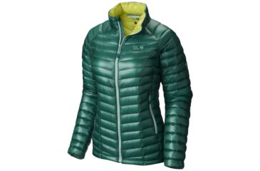 Image of Mountain Hardwear Ghost Whisperer Down Jacket - Women's, Teal Green/Bolt, Large, TEAL-GREEN-BOLT-LARGE