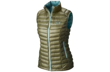 Image of Mountain Hardwear Ghost Whisperer Down Vest - Women's-Stone Green-X-Small